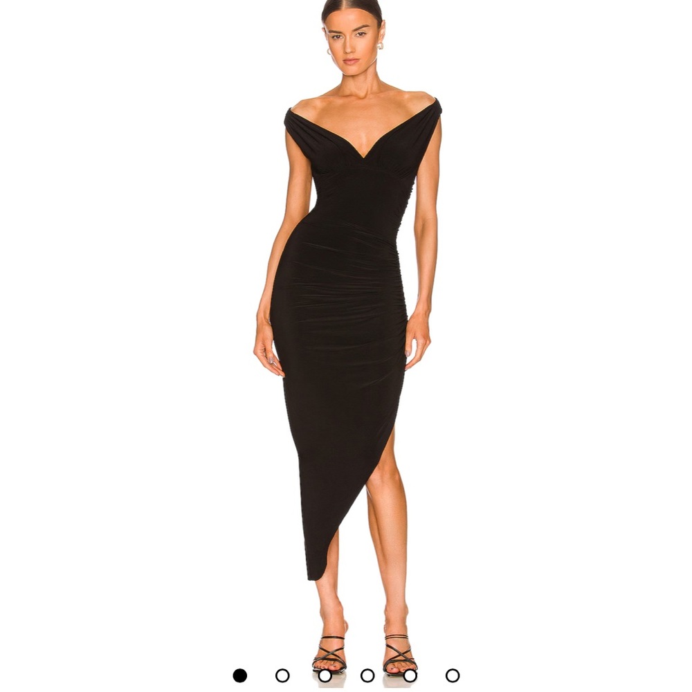 Norma Kamala Tara Side Drape Gown Black